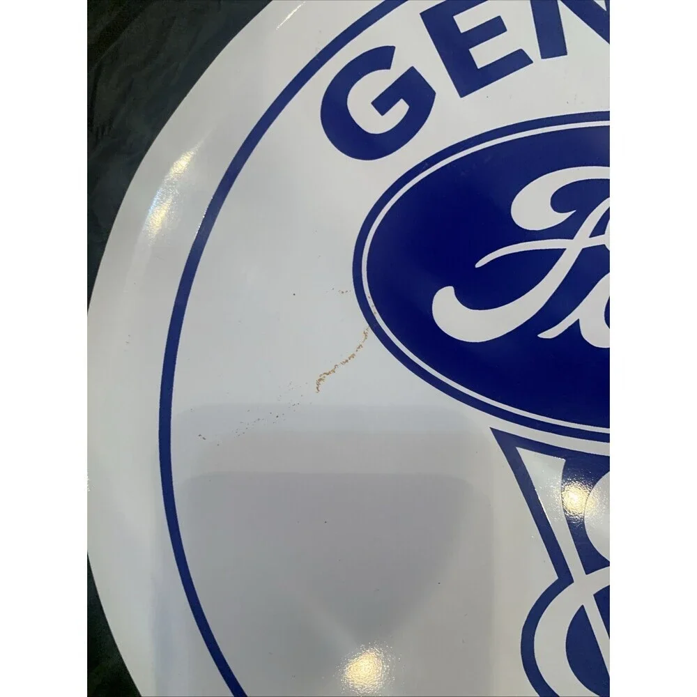 Genuine Ford Parts Round Metal Sign 12”